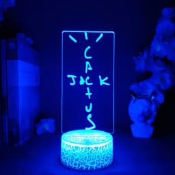 Cactus Jack 3d Illusion Lamp Cool Stuff to Room Decoration Lovely Birthday Gift for Fans Friends Bedroom Standby Nightlight