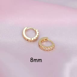 Rainbow CZ Huggies Hoop Earrings Girl Tiny Rings Cartilage Small Helix Piercing Tragus Conch Earlobe Circle Men Hoops Arete