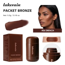 Lakerain Bronze Contour Stick Hydrates Smooths Skin Create Dimensional Effect Long-lasting Natural Makeup Effect Contour Stick