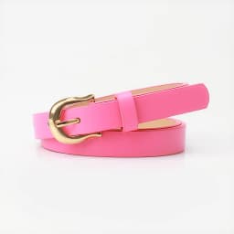 1.8x103cm Women's Thin Belt Versatile Korean Style Simple Candy Color Jeans Belt Decorative Skinny Waistband