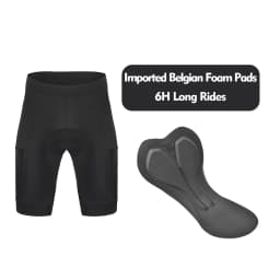 ThinkRider Men Cycling Bib Shorts Belgian Pad Mountain Bike Shorts High End Outdoor Breathable Bike Tight Knicker