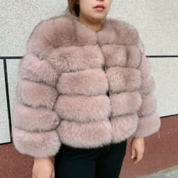New Real Fox Fur Coat Women's Winter Warm 100% Natural Fur Jacket Short Raccoon Fur Coat Women's High Quality Hot Sale