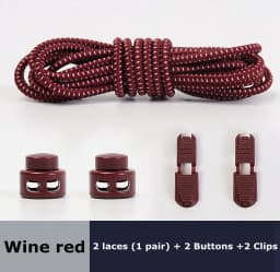 1Pair Colored Dots Round Shoelaces Elastic Plastic Lock Hiking Sports No Tie Shoelace Adult Children Shoe Accessories Lazy Lace