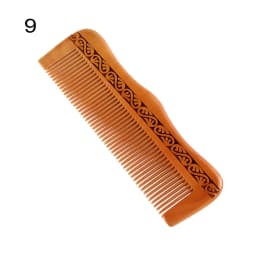 1PC Natural Peach Wood Handcrafted Fine Tooth Comb Anti-Static Head Massage Hairbrush Classic Comb Hair Styling Hair Care Tool