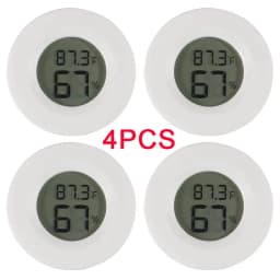4PCS LCD Digital Thermometer Hygrometer Indoor Room Electronic Temperature Humidity Meter Sensor Gauge Weather Station Home 