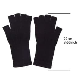 7 Colors Long Gloves Fingerless Knitted Gloves for Men Women Warm Stretch Elastic Winter Outdoor Mitten Cycling Accessories