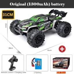 50 or 80KM/H Rc Cars 1/16 Off Drift Road 4WD with LED 2.4G Waterproof Remote Control Monster Truck for Adults and Kids Toy Gift
