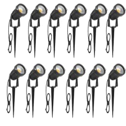 1 Meter Cable IP65 LED Landscape Spike Lamp 5W 10W Warm White Blue Spot Light for Garden Lawn AC DC12V24V 220V110V