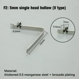 10Pc Snap Locking Kayak Paddle Spring Clip Tent Pole Single Button Awning Rowing 5-5.5mm