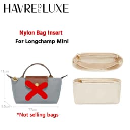 Bag organizer insert for Longchamp bag nylon storage durable bag support storage inner modification bag accessories