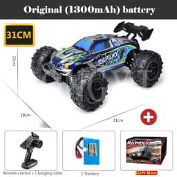 50 or 80KM/H Rc Cars 1/16 Off Drift Road 4WD with LED 2.4G Waterproof Remote Control Monster Truck for Adults and Kids Toy Gift