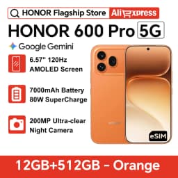 Global Version HONOR 600 Pro 6.57'' AMOLED Snapdragon 8 Elite 200MP OIS Camera 120X Zoom 7000mAh 80W Wired 50W Wireless Charging