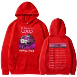 Ed Sheeran Loop Tour Australia 2026 Tour Merch Hoodie Fans Gifts Men Women Clothing Fashion Harajuku Oversized Hooded Sweatshirt