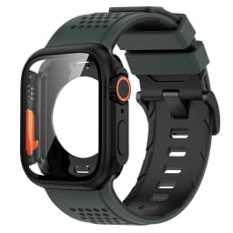 Silicone Band PC Case+Strap Screen Protective Cover for Apple Watch 11 10 9 8 7 6 SE3 46mm 44mm 45mm Change To Ultra 3/2 49mm