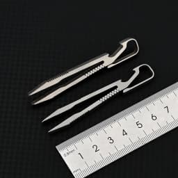 2024 NEW TC4 Titanium Steel Tweezers Multifunction With Corkscrew CNC Machining Clips Keychain Pendant Tool Outdoor EDC Gadget