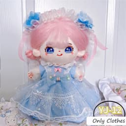 Cute Dress Up Jk Uniform Clothes for 20cm Cotton Plush Lolita Cross Dressing Clothing Skirt Fashion Casual Suit Socks Girl Toys