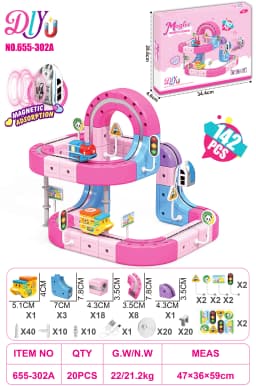 Brand-New Sell Well Anti-Gravity Magnetic Attraction Track Train Changeable Magnetic Magic Rail Car Electric Train Toy