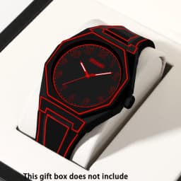 Preppy Style Quartz Wrist Watch - Round Dial, Electronic Drive, Silicone Strap, Unisex