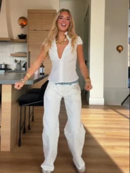 Women Casual Solid Color Wide Leg Pants Trendy Versatile High Waist Jeans New Lady Autumn Winter Commute High Street Clothes