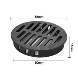 4Pcs Round Cabinet Air Duct Vent Plastic Louver Mesh Hole Plug Decoration Cover Wardrobe Grille Ventilation Systems 35/50mm