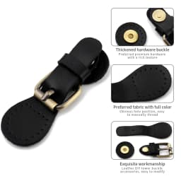 2pcs Leather Bag Snap Buckles Sew on Snaps Button Magnetic Closure Fasteners for Women DIY Handbag Backpack Clothes Accessories
