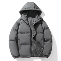 Men Hong Kong Style Hooded Bread Coat Men Oversize Loose Down Cotton Outfit Men Thick Cold Resistant Youth Winter Hooded Parkas