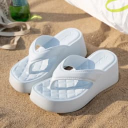 Soft Platform Wedge Heel Flip Flops Women Summer 2026 Lightweight EVA Height Increase Beach Slippers Thick Bottom Sandals Mujer
