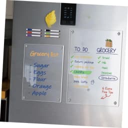 Magnetic Transparent Acrylic Week Plan Message Board Scratchable Magnetic Refrigerator Sticker