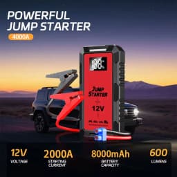 High-power Automobile Emergency Starting Power Supply Screen Safety Hammer Car Starting Device Power Bank Accessories