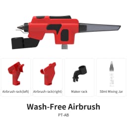 DSPIAE PT-AB Wash-Free Airbrush with Marker Rack for Gundam Scale Model Painting Tools Quick Paint Change Hobby DIY Craft Tools