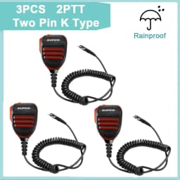 Baofeng UV-5R Microphone Shoulder Speaker 2 Pins for Walkie Quansheng uv-k5 uv-k6 UV-5R/UV-82/UV-16/TH UV8000D Two Way Radio