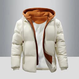 Fashion Solid Hooded Fleece Parkas Men Winter Thick Warm Parka Coat Men's Cotton Overcoat Warm Basic Style Casual Parkas
