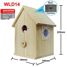 Smart Tuya Bird House 4MP HD WiFi Camera Wireless Birdbox with Night Vision Video Recording SD Card Playback Real Time DIY Gift