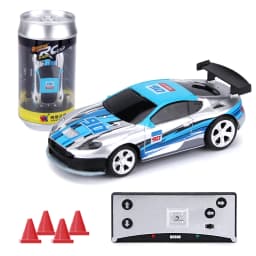 1:58 Remote Control MINI RC Car Battery Operated Racing Car PVC Cans Pack Machine Drift-Buggy Bluetooth radio Controlled Toy Kid