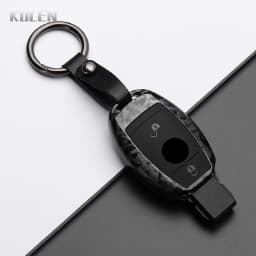 ABS Carbon Fiber Style Car Key Case Cover For Mercedes Benz A B C E Class GLS GLA GLK GLC CLS CLA AMG W204 W205 W212 W463 W176