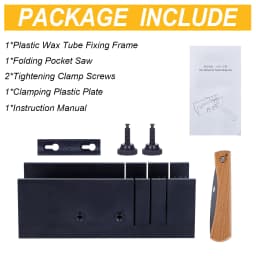 Jewelry Wax Cutting Saw Kit with Adjustable Cutting Box, Jewelry Carving, Shaping, Modeling, Engraving Tools for Wax Work