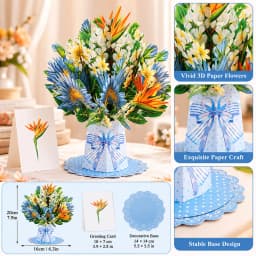 3D Pop UP Lovely Card for Beloved Mom Friend Gift Birthday Anniversary Wedding Invitation Mothers Day Greeting Thank You Cards