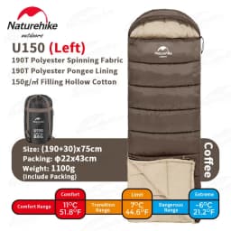 Naturehike Sleeping Bag Hollow Cotton Ultralight Winter for Adult Outdoor Camping Thicken Warm Waterproof Envelope Sleeping Bag