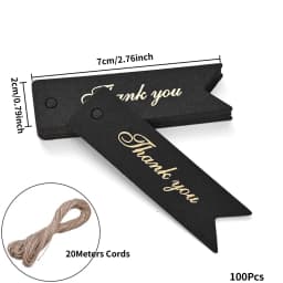 Kraft Paper Tags With Strings Handmade With Hang Garment Tags For Jewelry Crafts Price Candy/Gift/Cookies Display Label Card