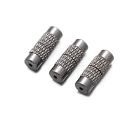 20pcs 12x4mm Brass Screw Clasps Barrel Clasps Cord End Caps Jewelry End Tips Connectors for Bracelet Necklace Making Accessories