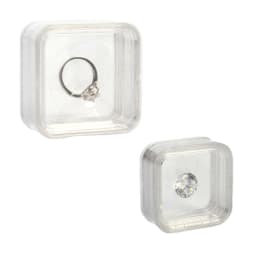 Practical Elasticity Membrane Jewelry Storage Box Transparent 3D Floating Frame Box Display Holder for Necklace Bracelet Earring