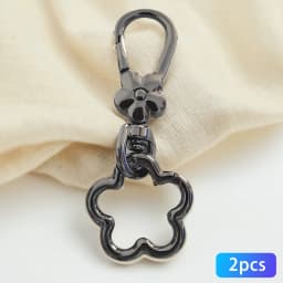 2 Pcs Flower Keychain for Women with Lobster Clasp Flower Keychains Cute Bag Pendant Decoration