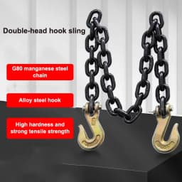 8mm Alloy and Iron Welded Transport Chain with Galvanized Finish 1/2\" Heavy G80 Steel Tow Chain