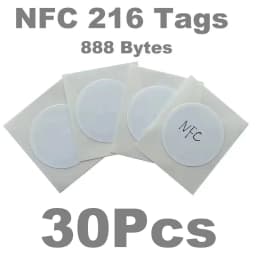 30/40 Pieces NFC Ntag216 888 Bytes Tag Sticker Label Key Tags Token Patrol Badge Self-adhesive Tag 13.56MHz ISO14443A Sticker