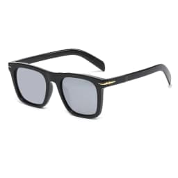 Vintage Square Sunglasses Men Anti-Blue Light Glasses Fashion Gradient Driving Shades Leopard Black Brand Oculos