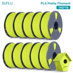 SUNLU PLA Matte 10KG1.75mm ±0.03mm 1KG/2.2LBS 3D Printer Filament PLA High Transparency Fast 2-7 Days Delivery RoHS Reach