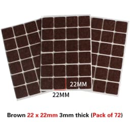 Round Square Felt Chair Leg Pads 2mm Floor Scratch Protector Mat Mute Non-slip Self Adhesive Diy Furniture Accessories