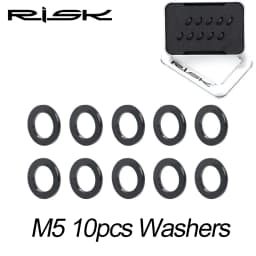 6pcs/bag RISK Bike Stem Bolts Bicycle Handlebar Fixing Screws Titanium Alloy M5x16 M5x18 M5X20 Hex Socket Head