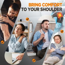 Electric Shoulder Massage Machine Heated Vibration Back Shoulder Belt Brace Relax Shoulder Neck Muscle Massagers Health Care