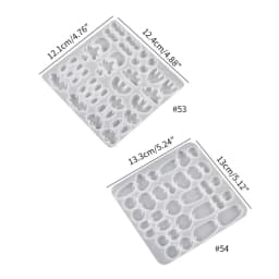 2Pcs/1Pc DIY Earring Silicone Mold Irregular Dangle Making Tool Handmade Necklace Jewelry Pendant Mold DIY Resin Casting Mold